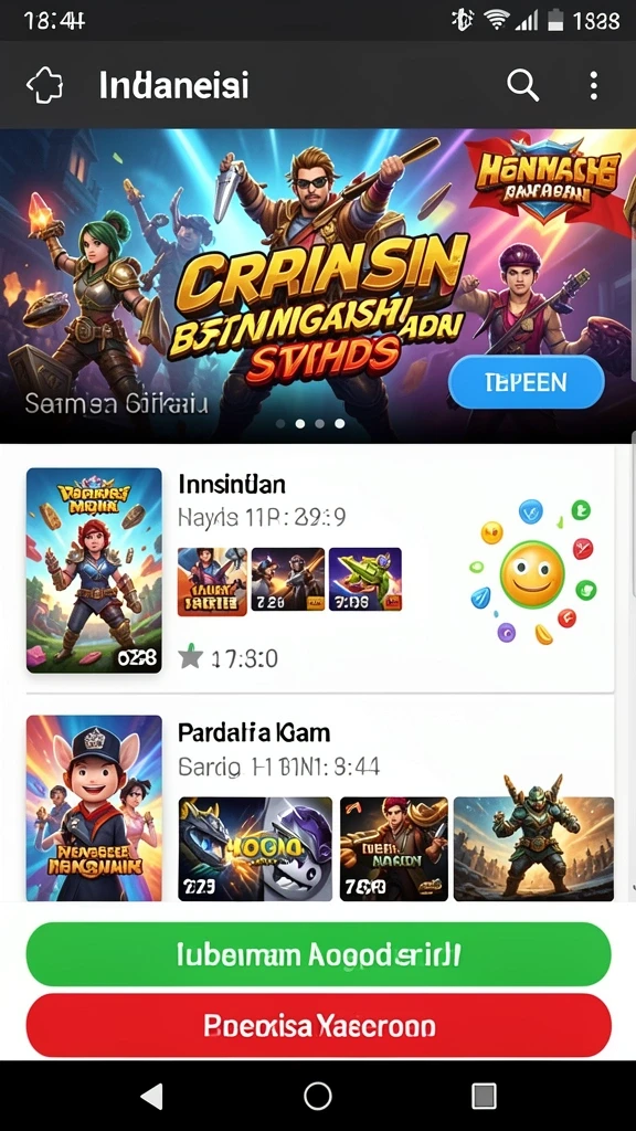 Screenshot menampilkan tampilan antarmuka permainan utama.
