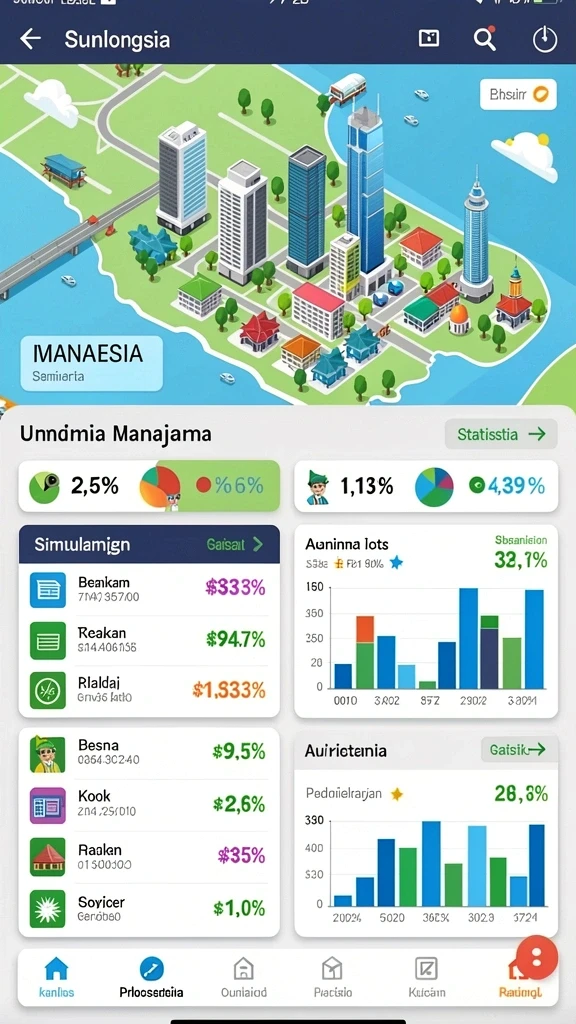 Tampilan antarmuka yang menarik dan modern.