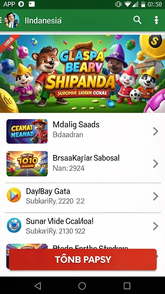 Tampilan permainan slot yang memukau.