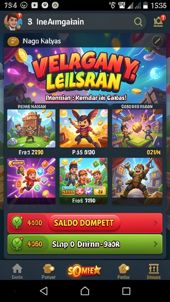 Menu gameplay yang intuitif dan mudah digunakan.