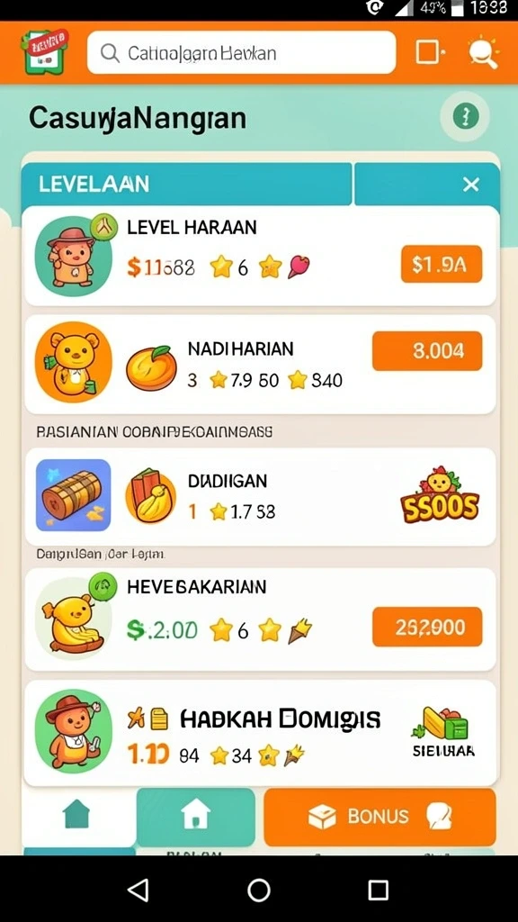 Grafis yang menawan dengan karakter yang unik.