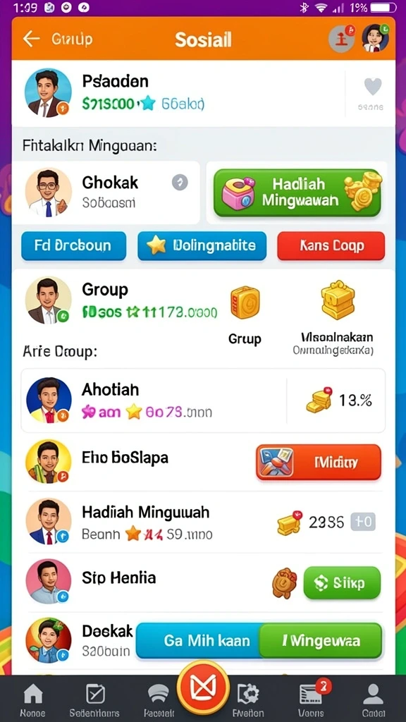 Antarmuka pengguna yang intuitif dan menyenangkan.