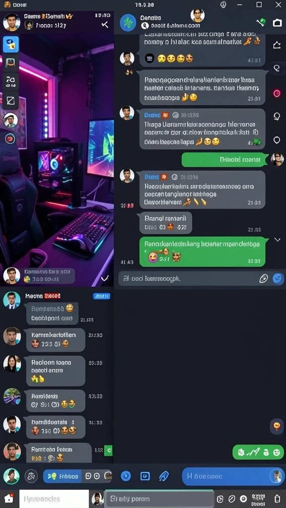 Pemain sedang berinteraksi di fitur live casino yang seru.