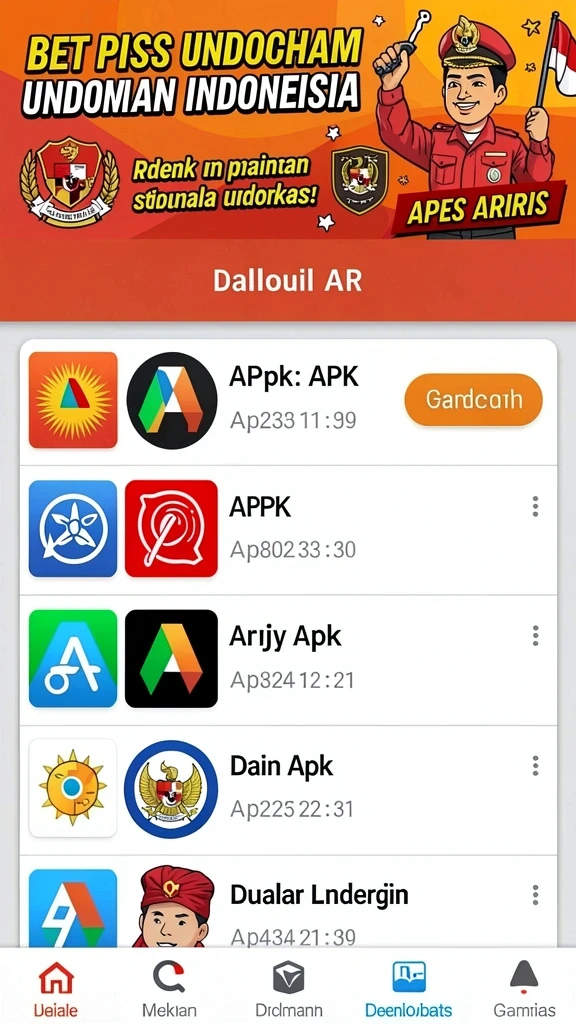 Beragam permainan seru yang dapat dipilih.
