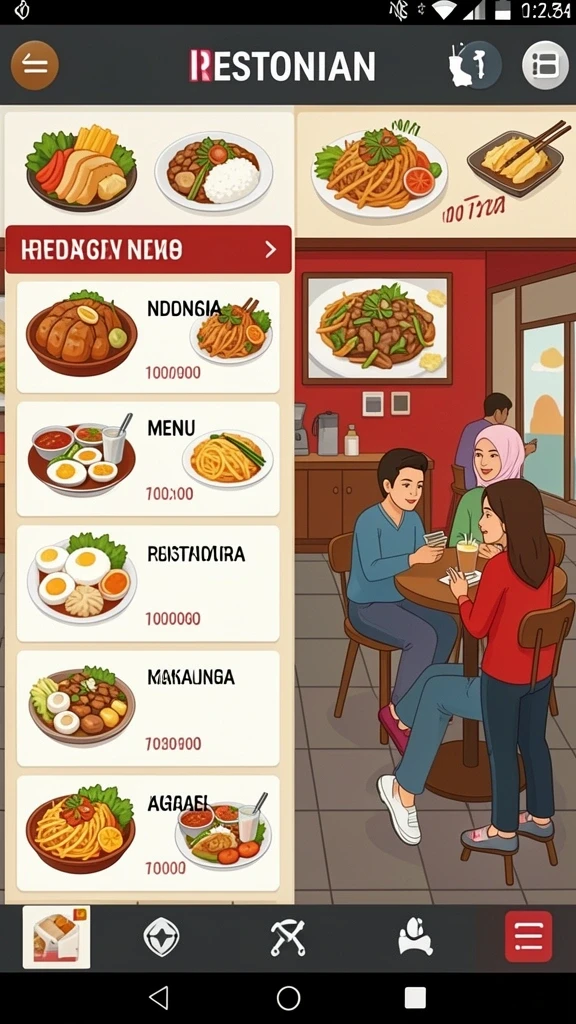 Menampilkan sistem kustomisasi kelinci dengan berbagai aksesori.