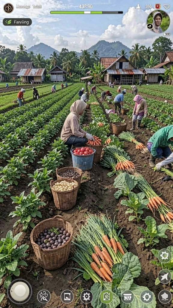 Tangkapan layar menampilkan antarmuka utama yang menarik.