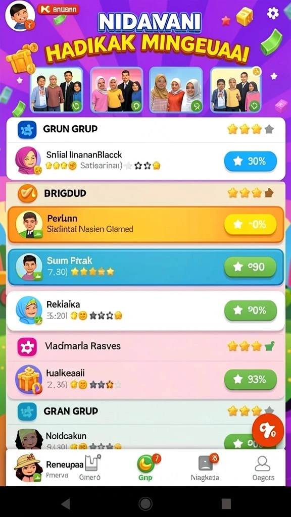 Tampilan awal aplikasi MATARAMTOTO yang menarik.
