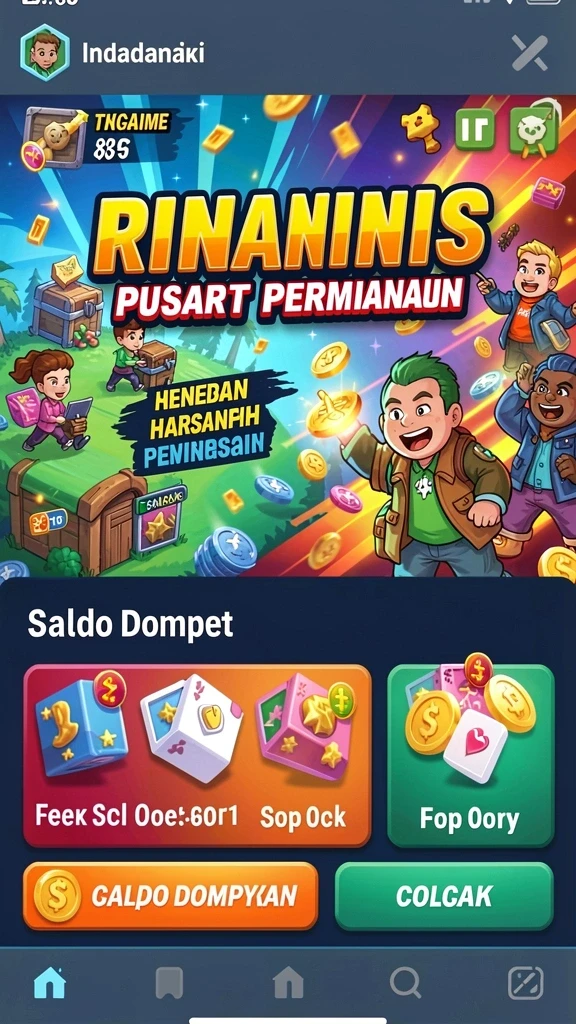 Screenshot memperlihatkan fitur bonus yang menggiurkan.