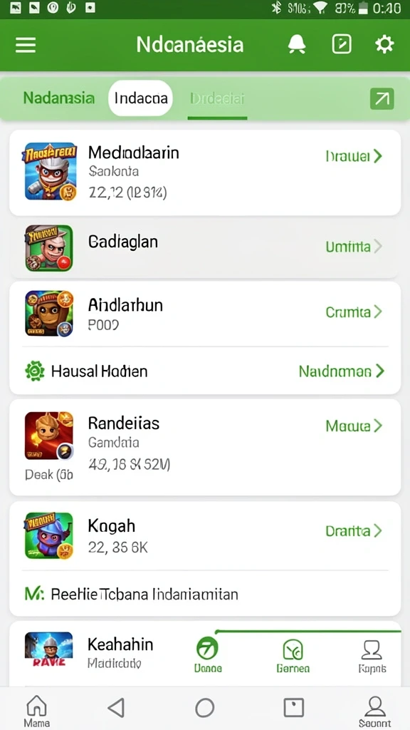 Tampilan awal yang menarik dan futuristik.