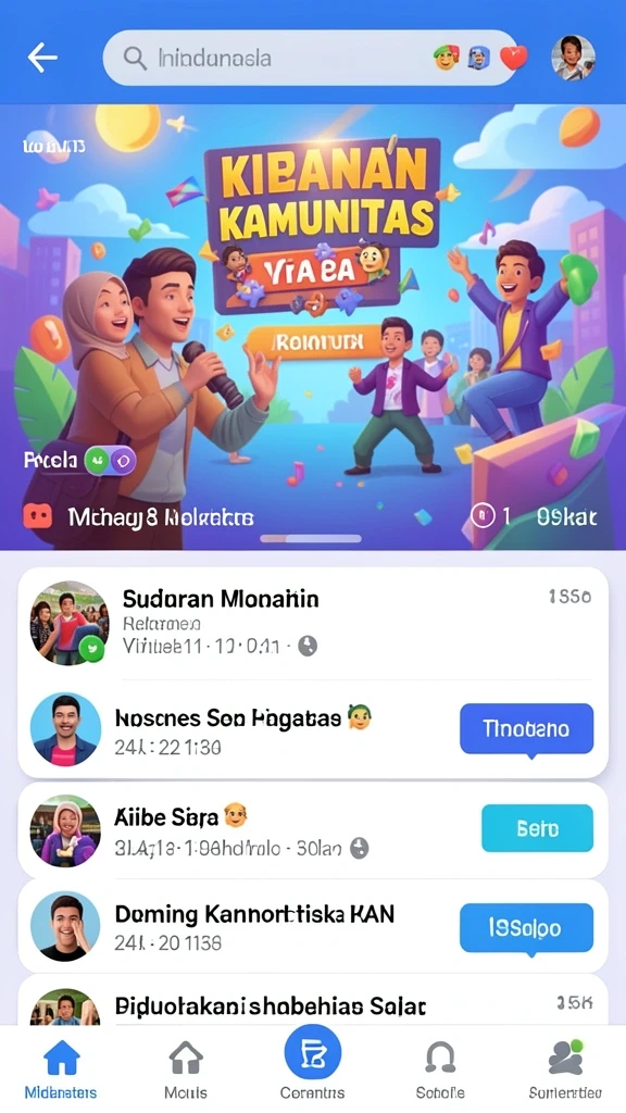 Tantangan seru di setiap level permainan.