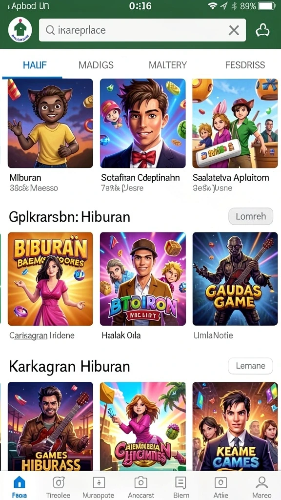 Tampilan grafis yang menawan dan modern.