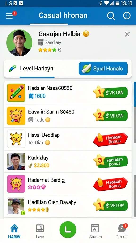 Desain karakter yang unik dan menarik.