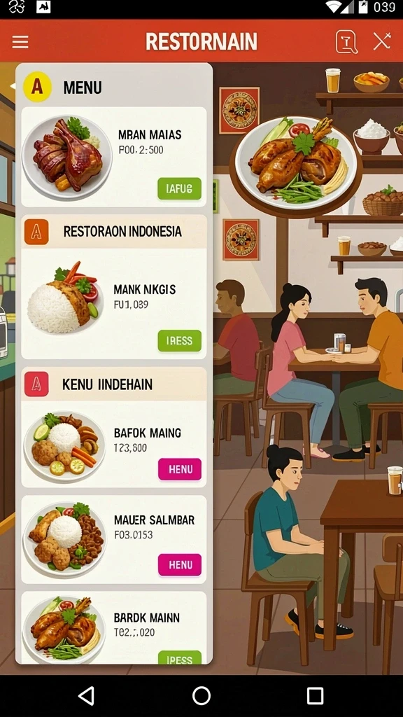 Tampilan antarmuka yang ramah pengguna.