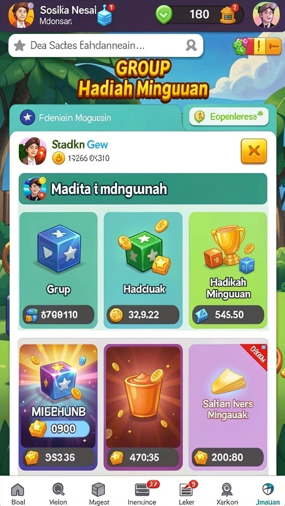 Fitur multiplayer yang memungkinkan interaksi sosial.