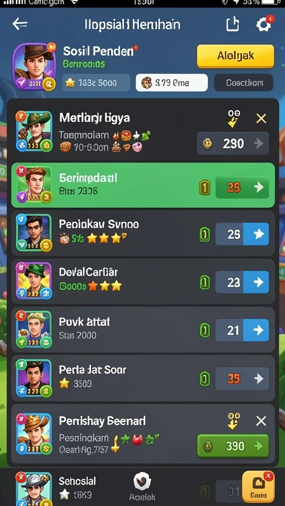 Berbagai pilihan permainan yang membuat tidak cepat bosan.