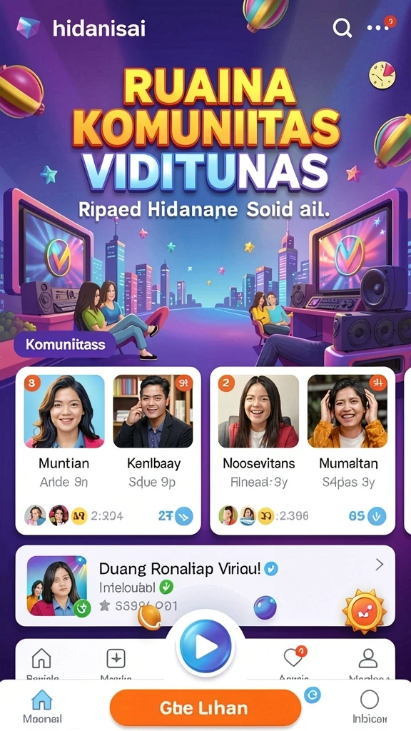 Tampilan menu utama TENTOTO yang menarik.