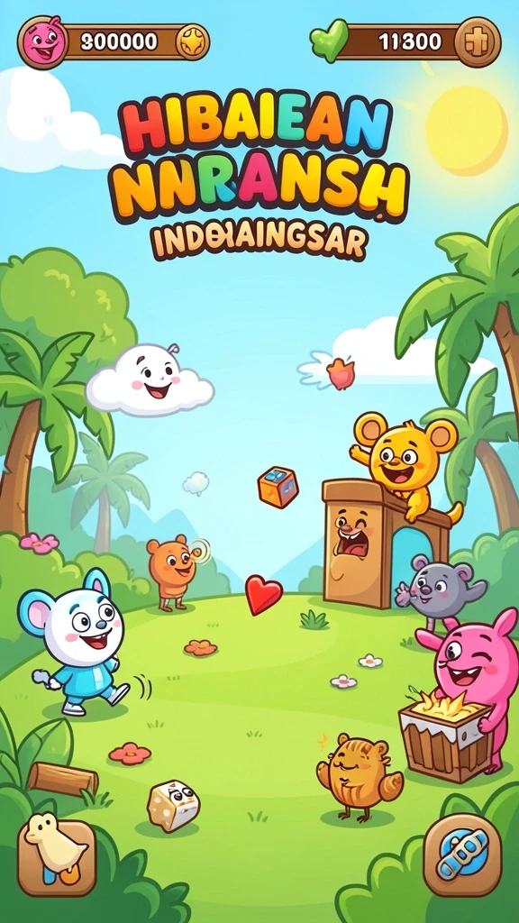 Menampilkan karakter utama dalam aksi yang epik.